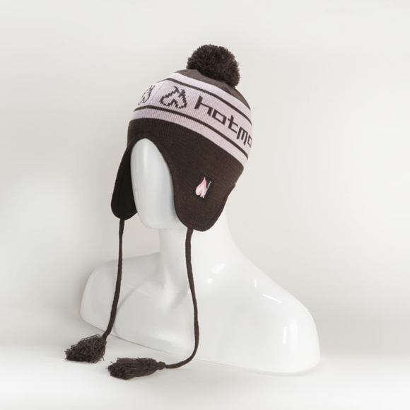 Hotmocs YELLOW or w/ Tassel Brown mix beanies NEW - Picture 1 of 3